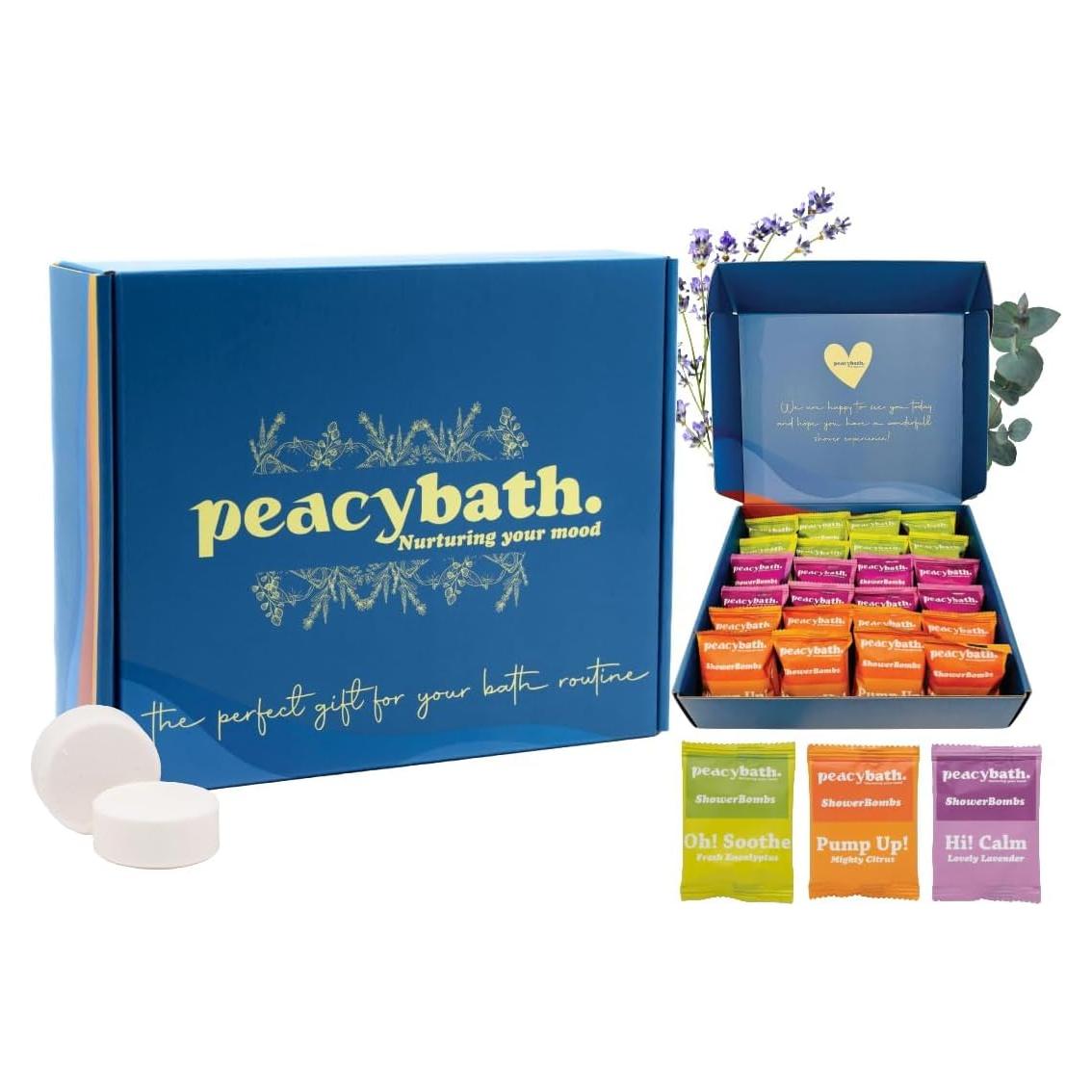 Pastillas de Vapor de Ducha Eucalipto PeacyBath - 24 Unidades
