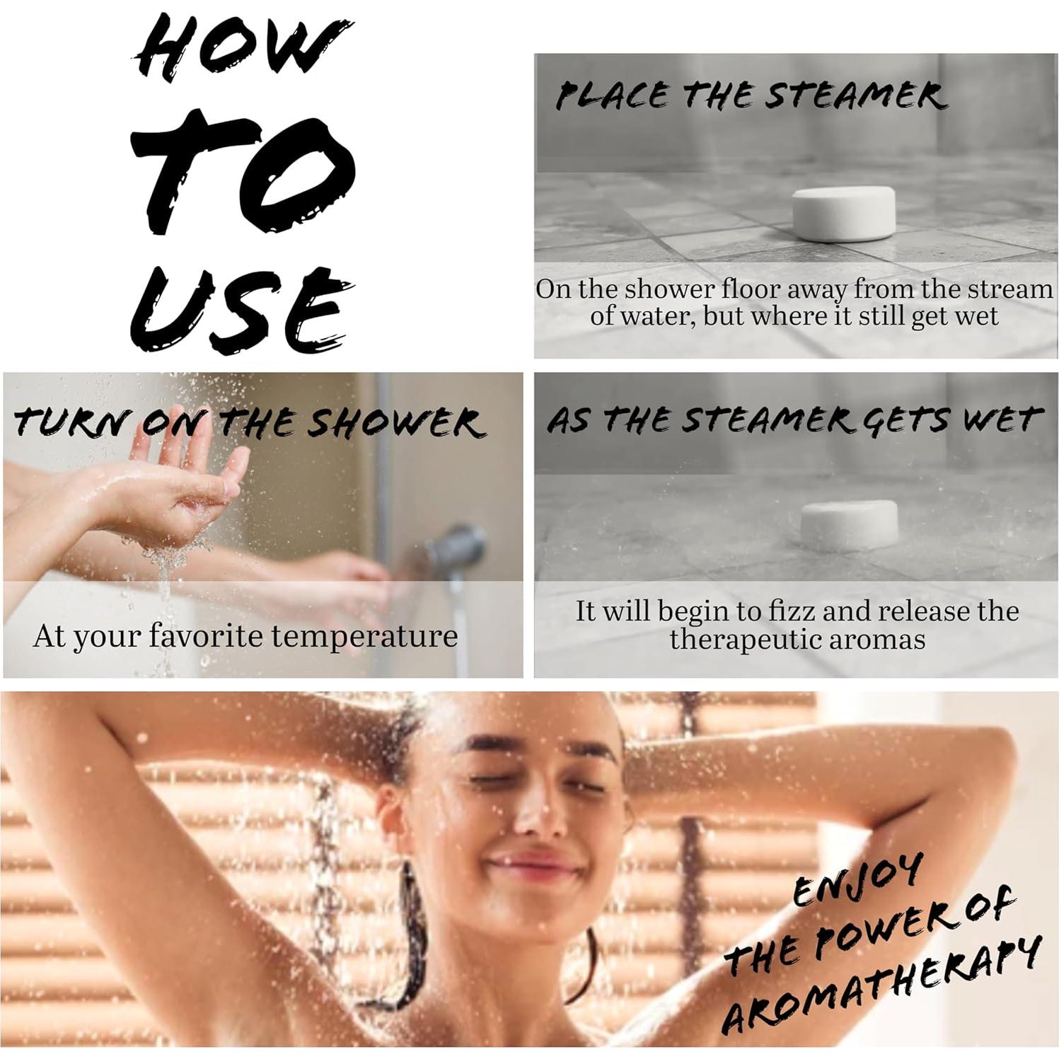 Pastillas de Vapor de Ducha Eucalipto PeacyBath - 24 Unidades