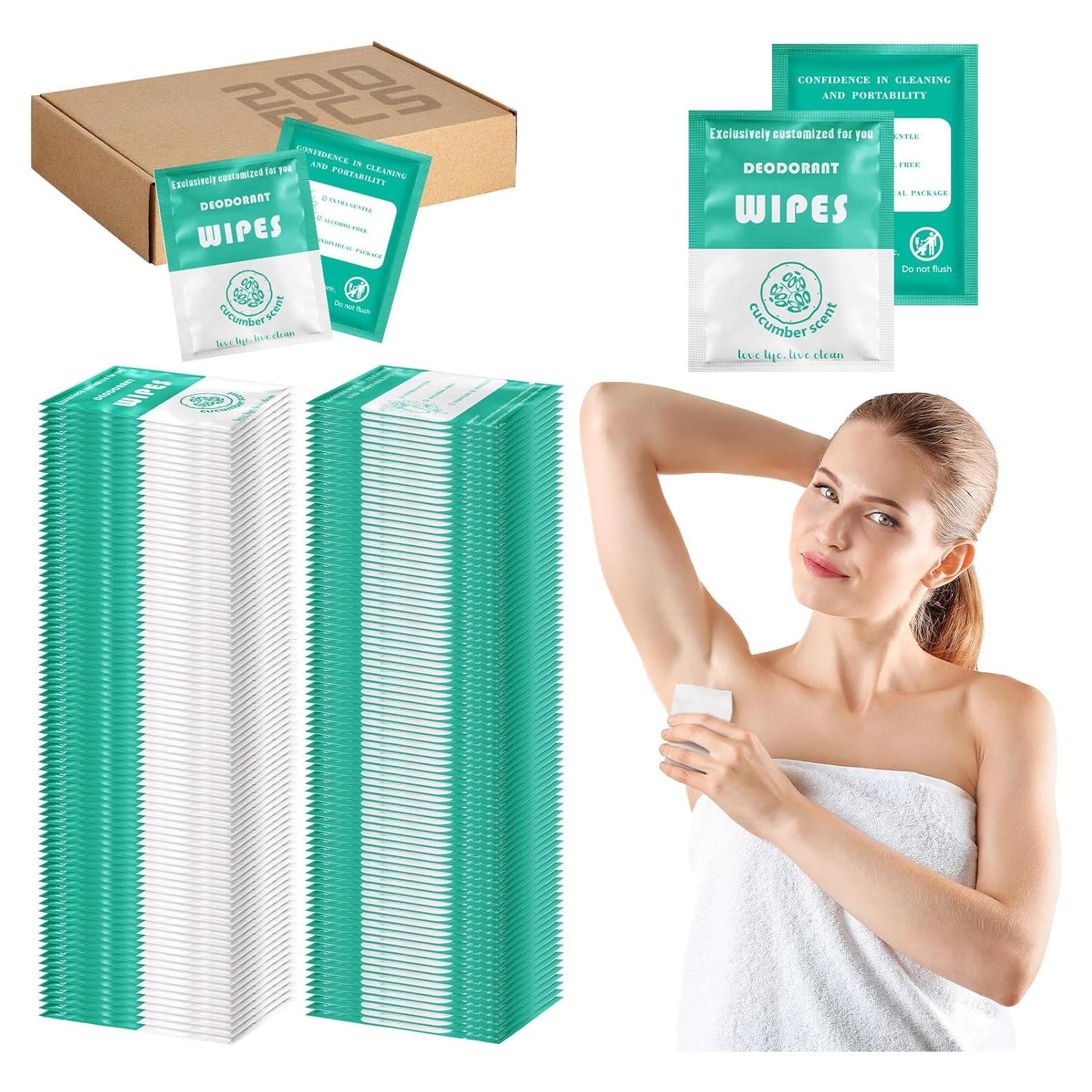 Toallitas Desodorantes Timgle 200 Piezas Viaje Verde