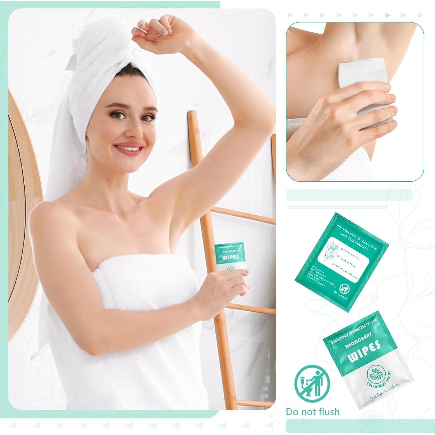 Toallitas Desodorantes Timgle 200 Piezas Viaje Verde