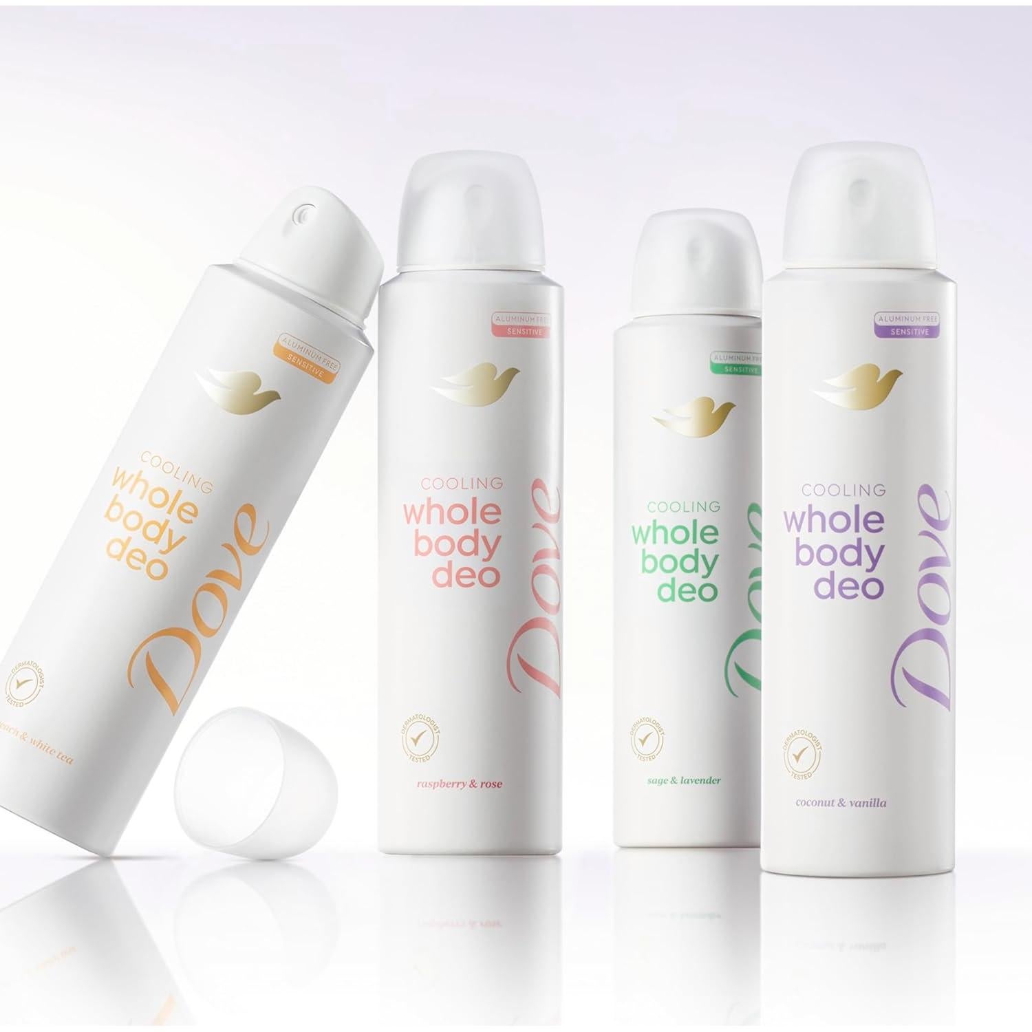 Desodorante en Spray Dove Whole Body Coco & Vainilla 113 g