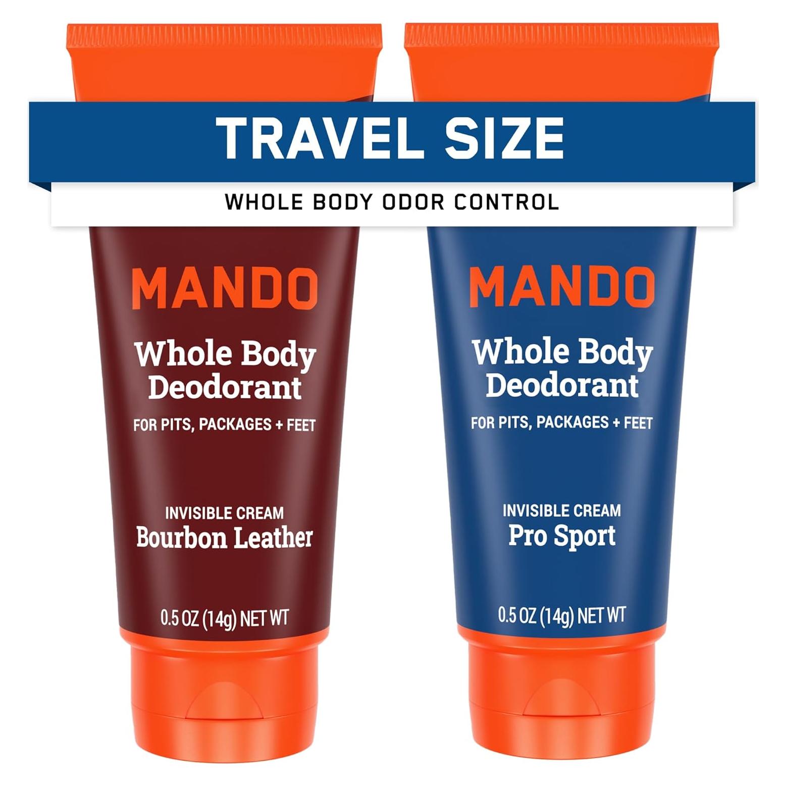 Desodorante Corporal Mando 0.5 oz x2 - Control Olor 72h