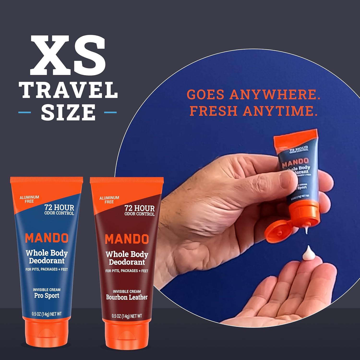 Desodorante Corporal Mando 0.5 oz x2 - Control Olor 72h