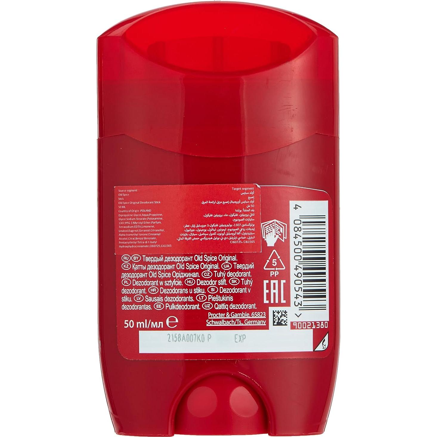 Desodorante en Barra Old Spice Original 50ml para Hombre