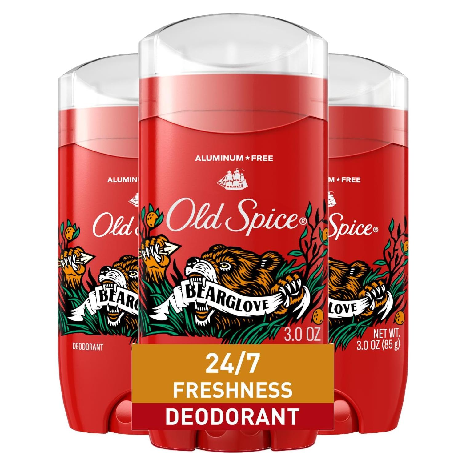 Desodorante Old Spice Bearglove 85 g - Sin Aluminio, 24/7