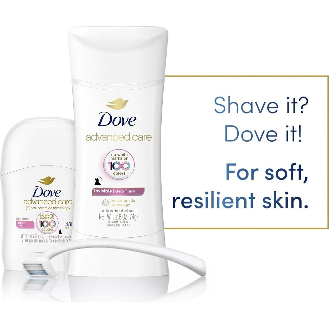 Desodorante Antitranspirante Dove Mujeres 2x73.93g + Viaje 14.17g