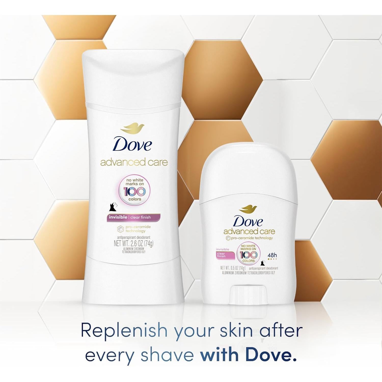 Desodorante Antitranspirante Dove Mujeres 2x73.93g + Viaje 14.17g