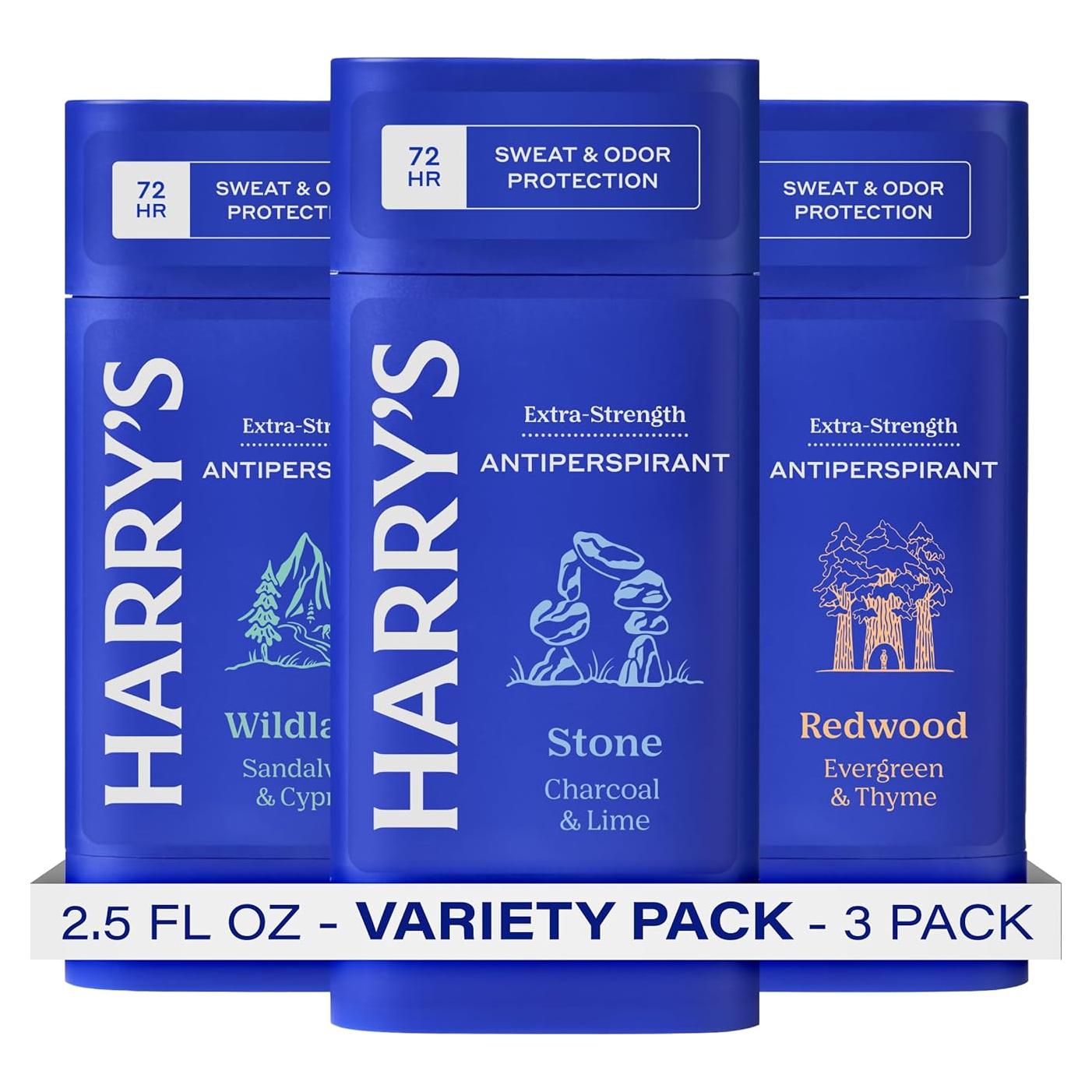 Desodorante Antitranspirante Harry's Extra Fuerte 3 Fragancias 226.8 g