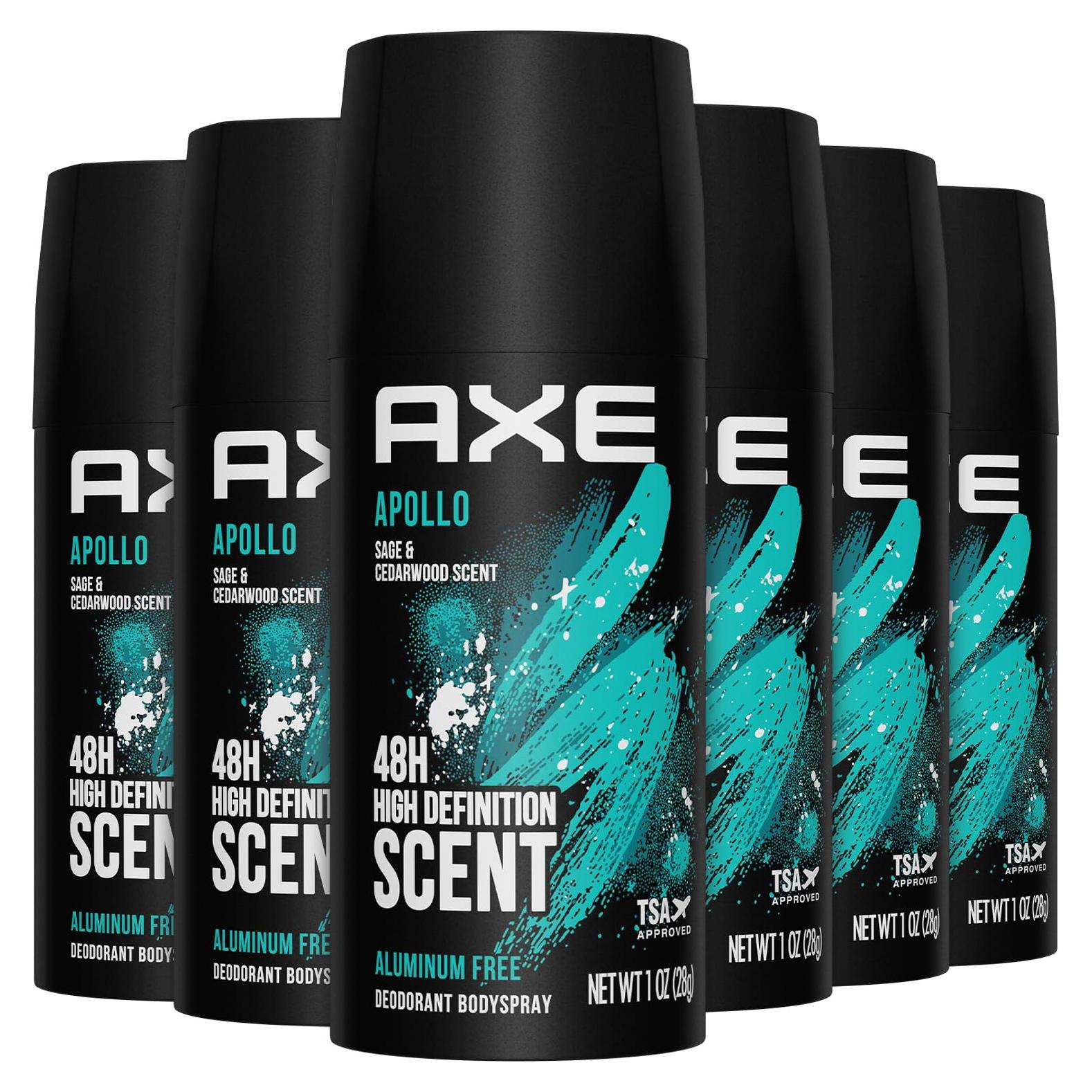 Desodorante AXE Apollo Viaje Sin Aluminio 6 x 29.57 ml