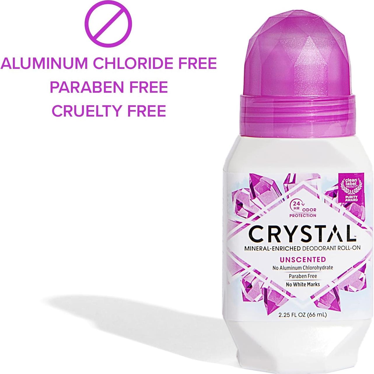 Desodorante Mineral Roll-On Crystal Sin Fragancia 66.5 ml