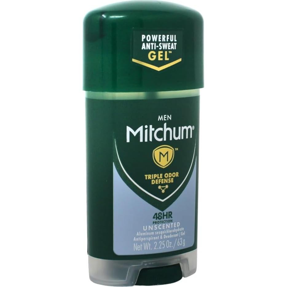 Mitchum Gel Antitranspirante Sin Fragancia para Hombres 3x63.5g