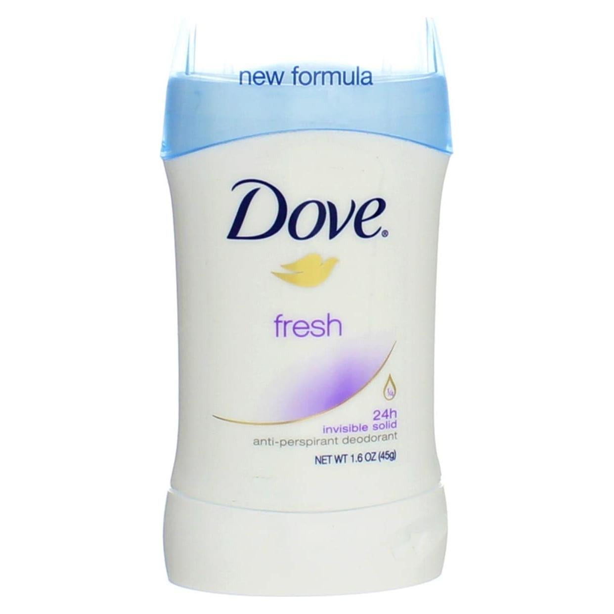 Desodorante Sólido Dove Invisible Fresco 47ml - Paquete de 2