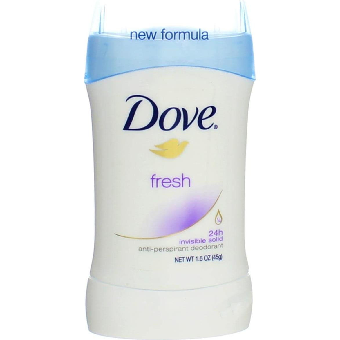 Desodorante Sólido Dove Invisible Fresco 47ml - Paquete de 2