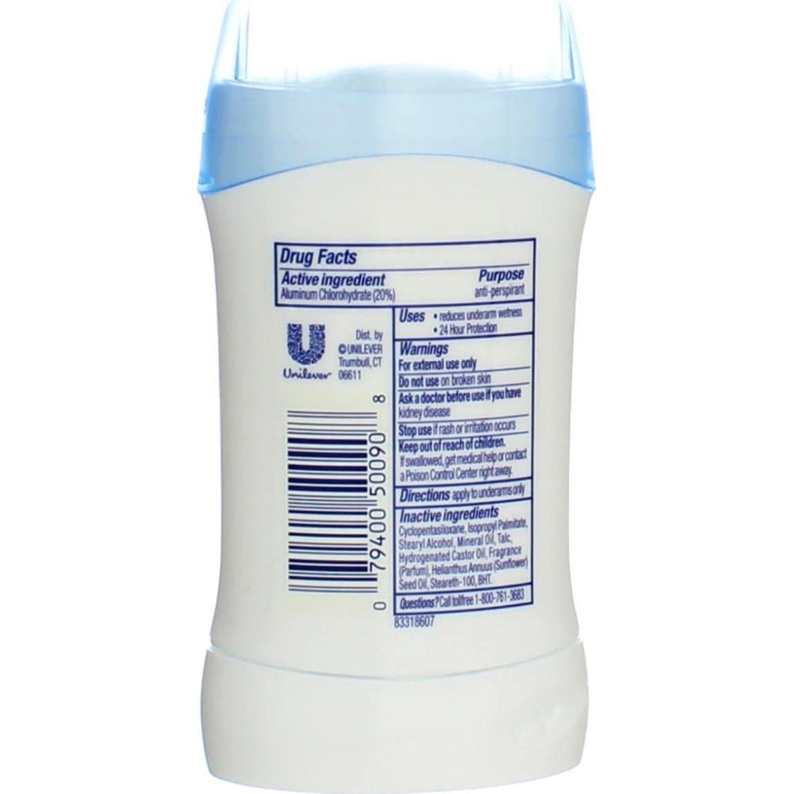 Desodorante Sólido Dove Invisible Fresco 47ml - Paquete de 2