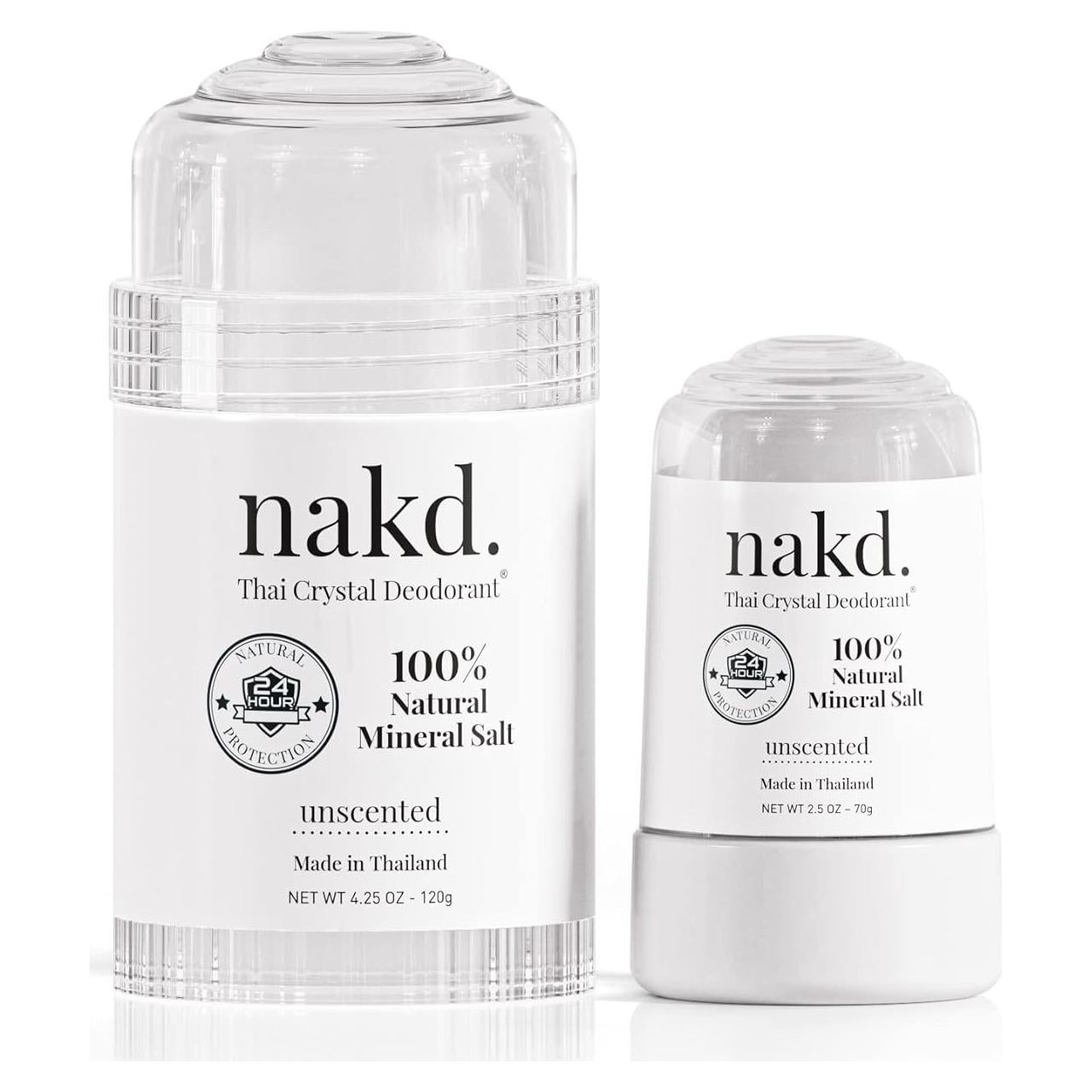 Desodorante Natural de Cristal Vasarii - 2 Bastones 120g + 70g