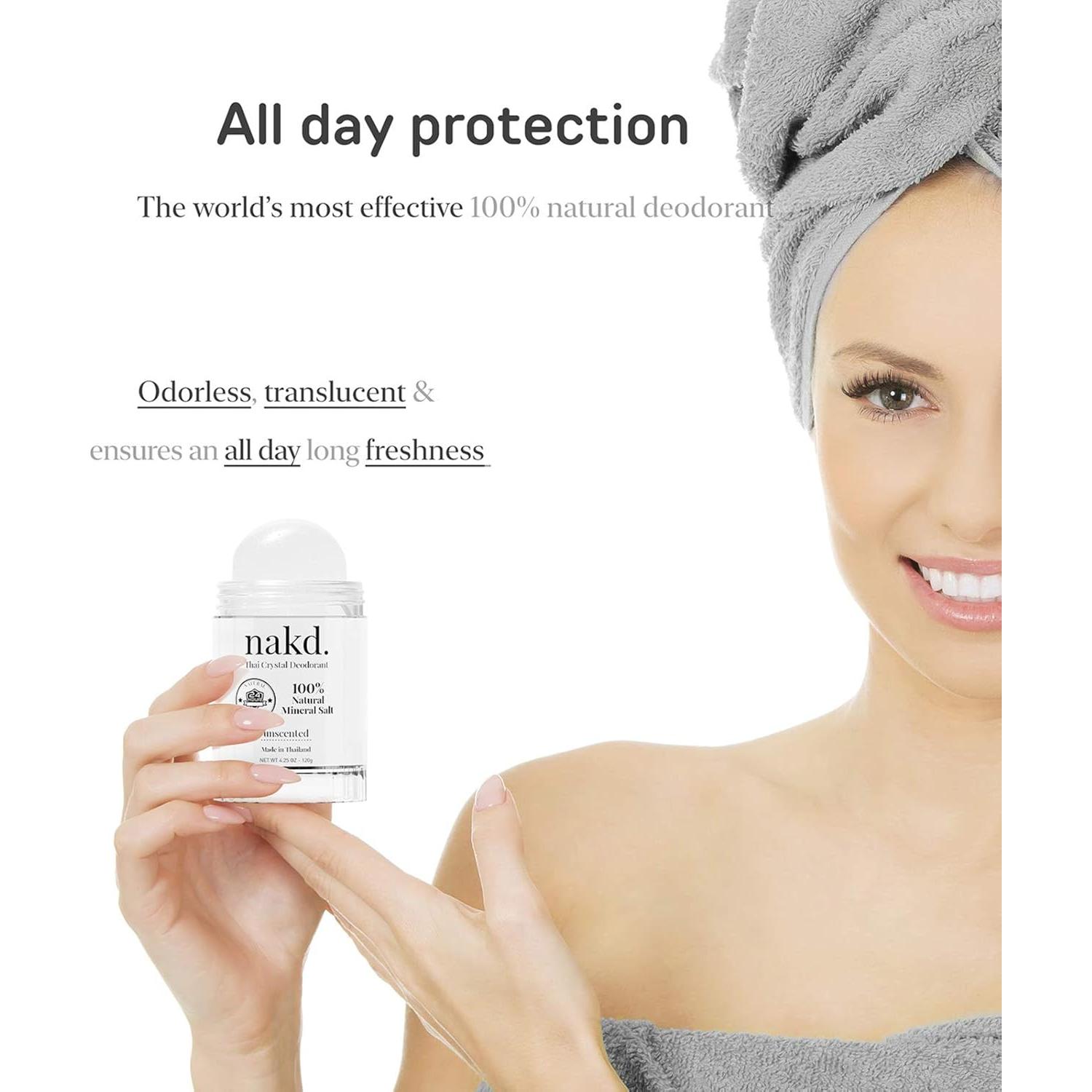 Desodorante Natural de Cristal Vasarii - 2 Bastones 120g + 70g