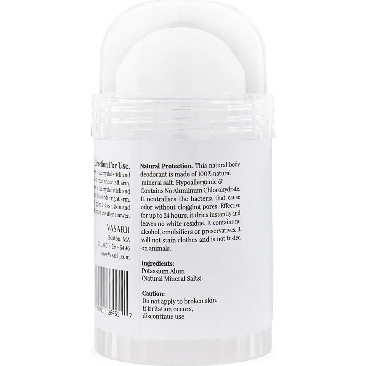 Desodorante Natural de Cristal Vasarii - 2 Bastones 120g + 70g