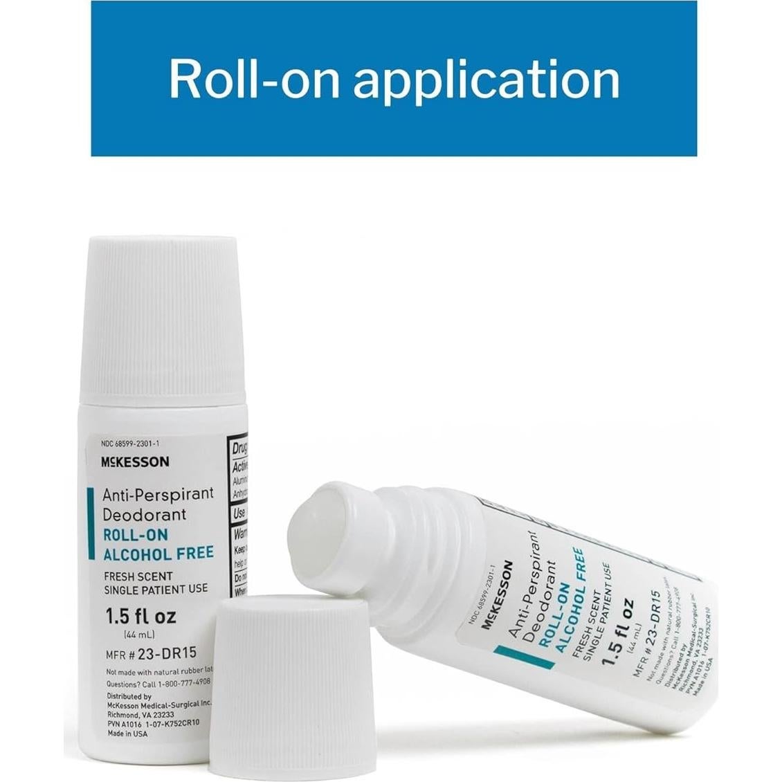 Desodorante Antitranspirante McKesson Roll-On 44.36 ml Sin Alcohol