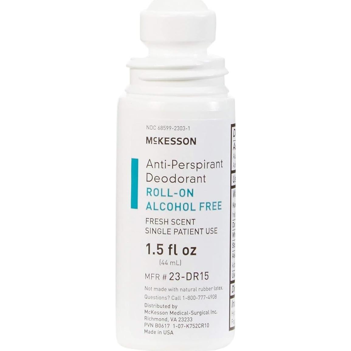 Desodorante Antitranspirante McKesson Roll-On 44.36 ml Sin Alcohol