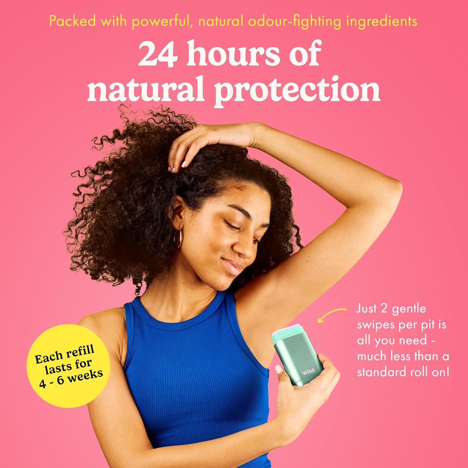 Desodorante Recargable Wild 40g - Albahaca Limón y Naranja Sanguina - Vegano