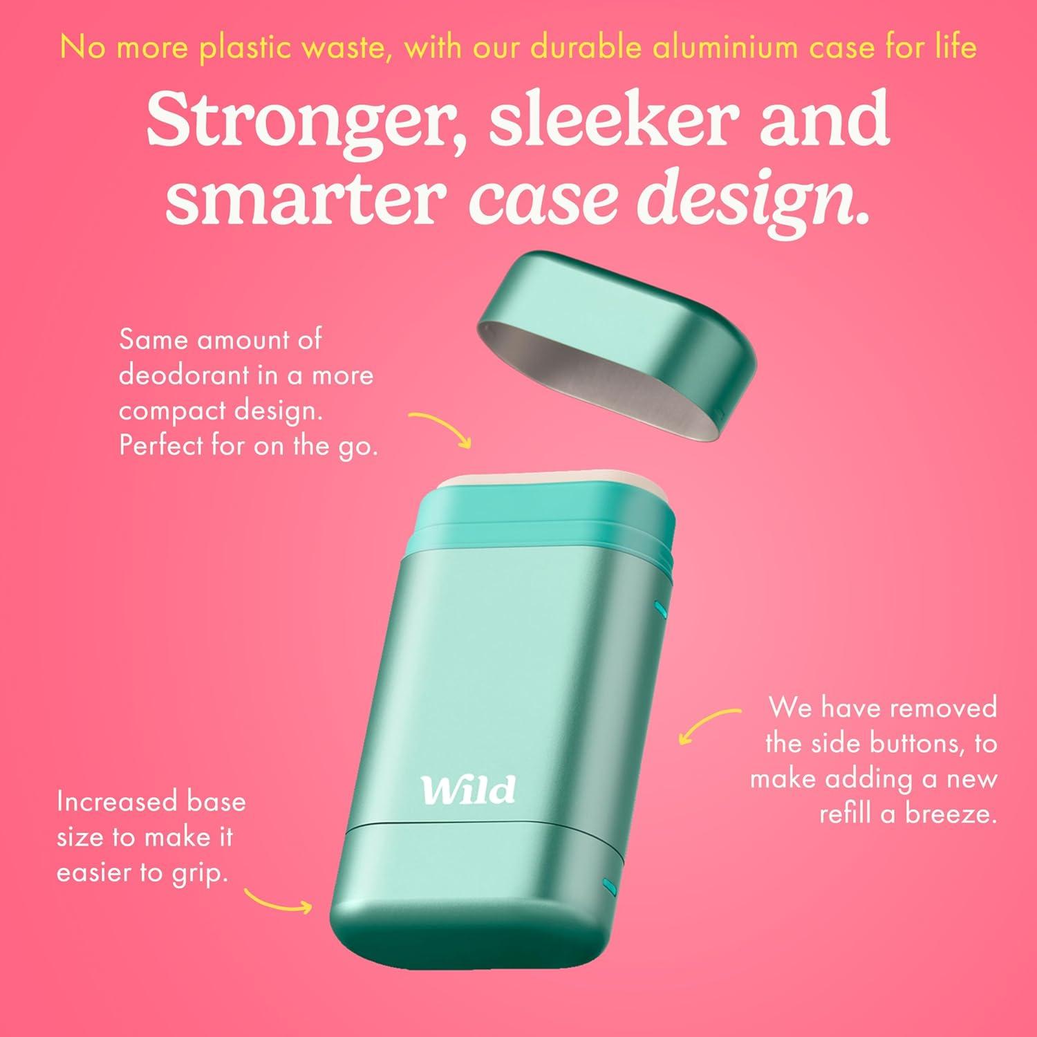 Desodorante Recargable Wild 40g - Albahaca Limón y Naranja Sanguina - Vegano