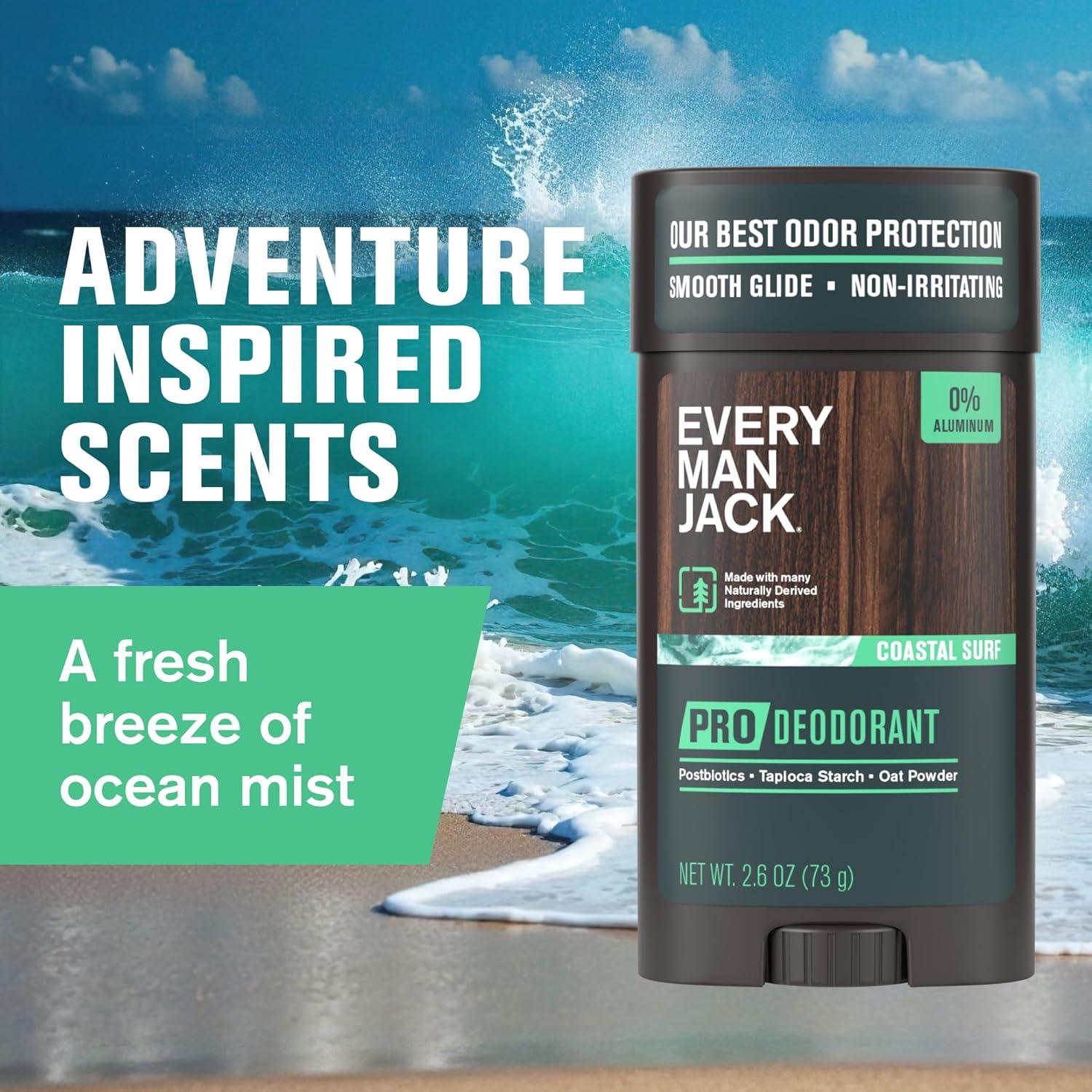 Desodorante Pro Every Man Jack 74g - Aroma Surf Costero - 48h