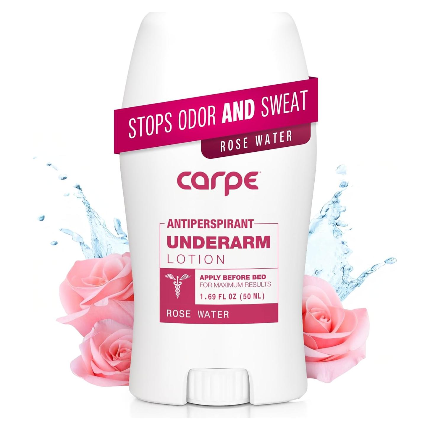 Antitranspirante Carpe 50 ml Agua de Rosa para Axilas
