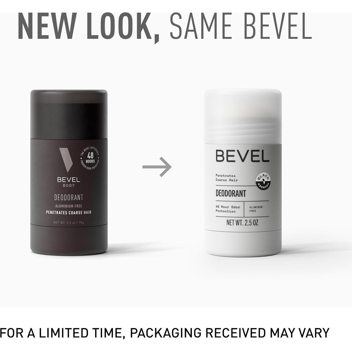 Desodorante Bevel para Hombres 70 g Libre de Aluminio 48 Horas