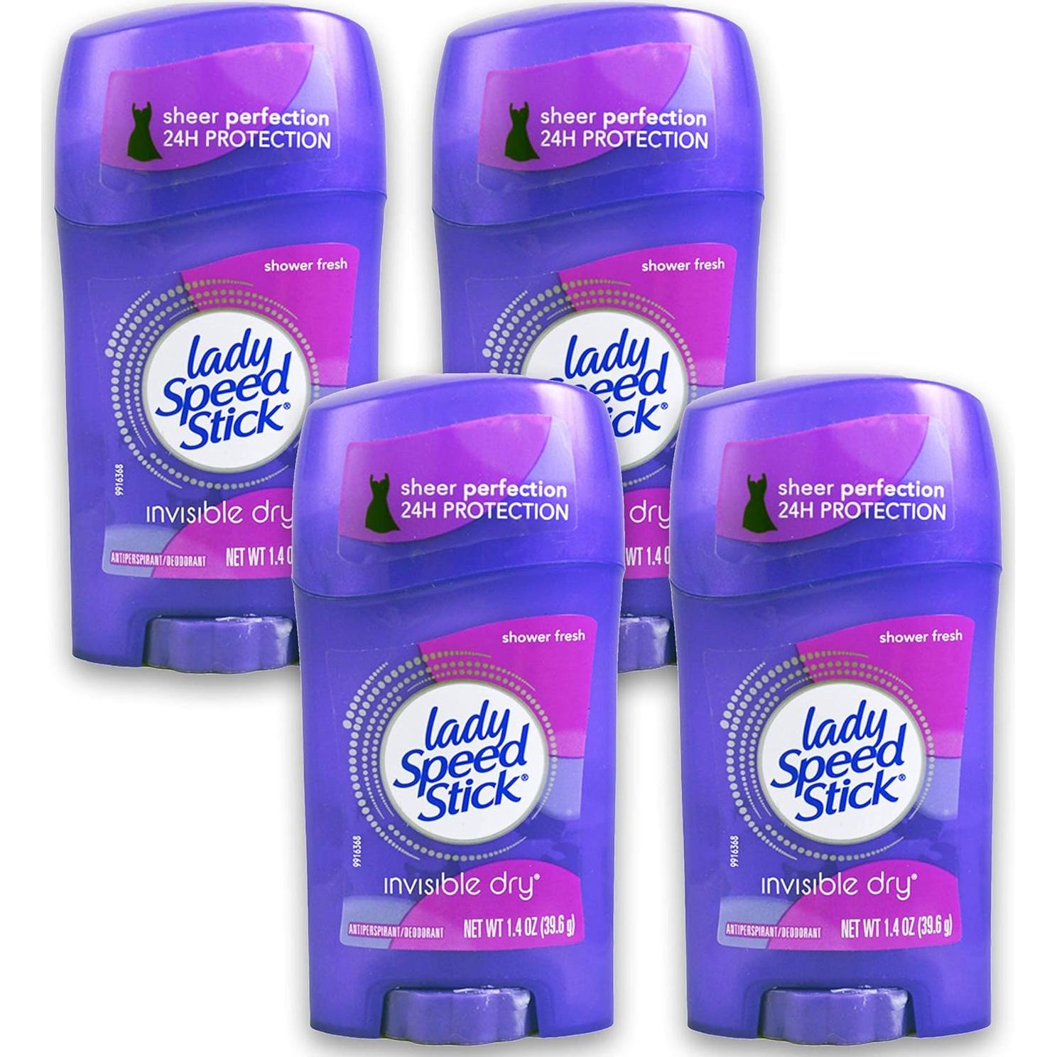 Antitranspirante Lady Speed Stick Invisible Dry 39.4g x4