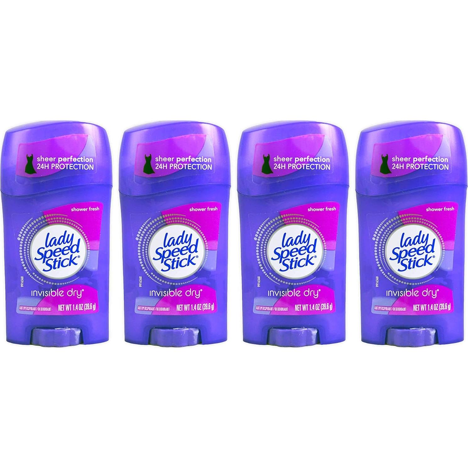 Antitranspirante Lady Speed Stick Invisible Dry 39.4g x4