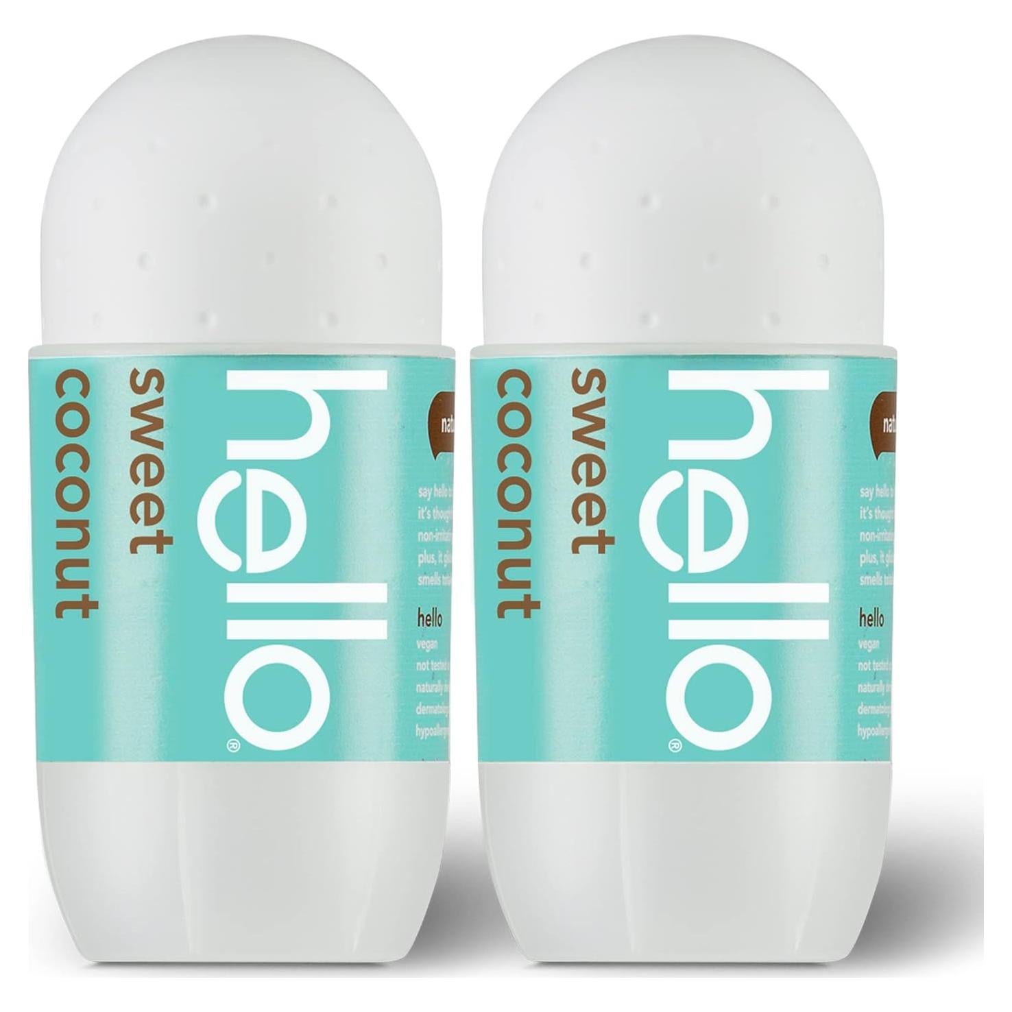 Desodorante Roll On Coco Dulce Hello 48g - Paquete de 2