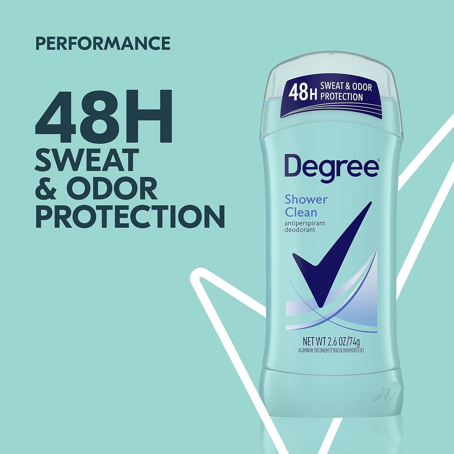 Degree Antiperspirante Desodorante Limpieza de Ducha 73.71 g