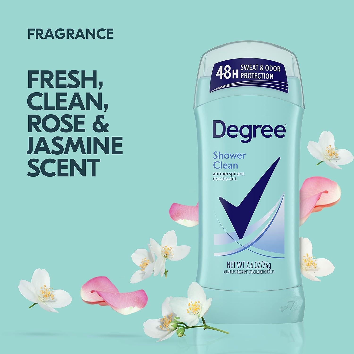 Degree Antiperspirante Desodorante Limpieza de Ducha 73.71 g