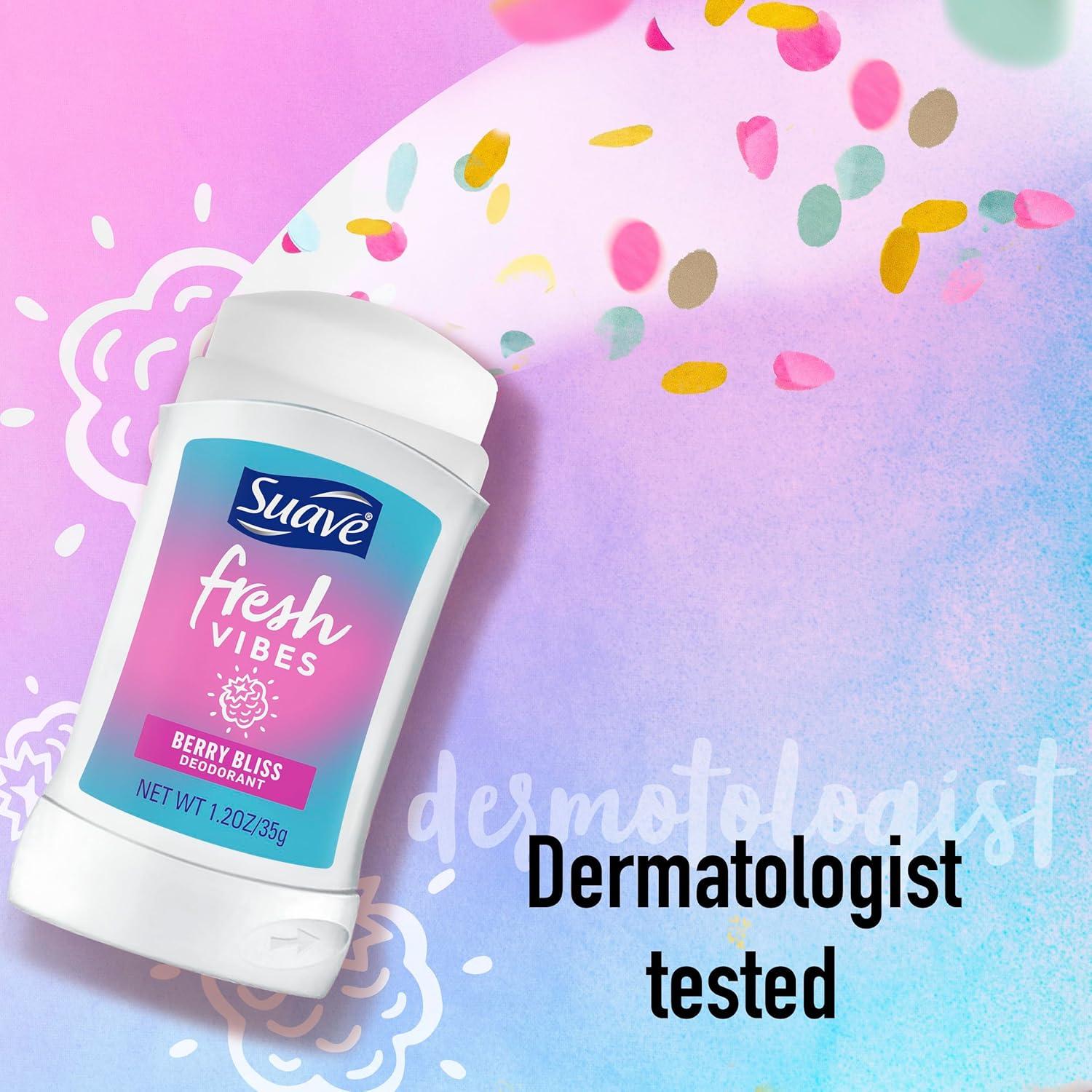 Desodorante en Barra Suave Fresh Vibes Berry Bliss 34g - 12 Unidades