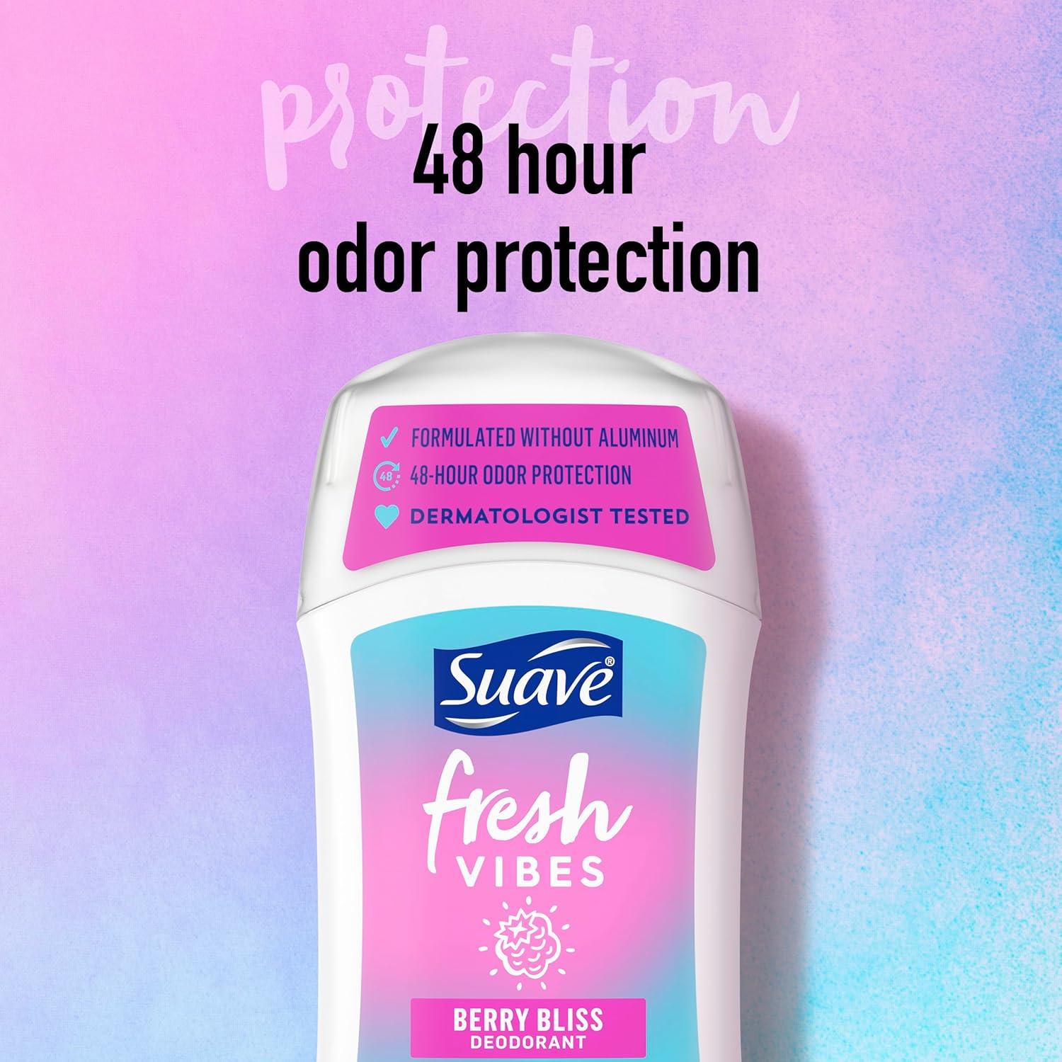 Desodorante en Barra Suave Fresh Vibes Berry Bliss 34g - 12 Unidades