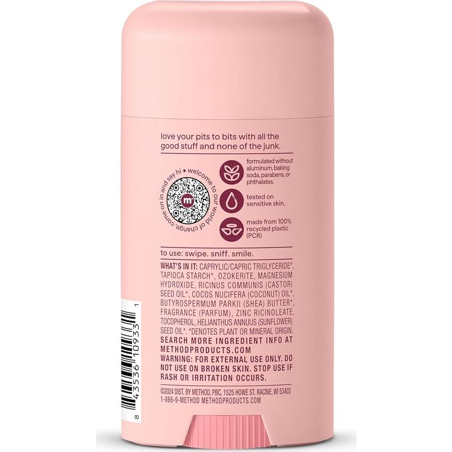 Desodorante Method Paz Pura 75 g - Sin Aluminio y Parabenos