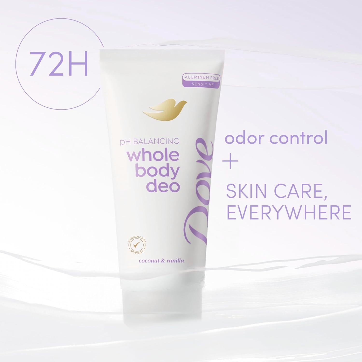 Desodorante Crema Dove Sin Aluminio 70.9 g Coco y Vainilla