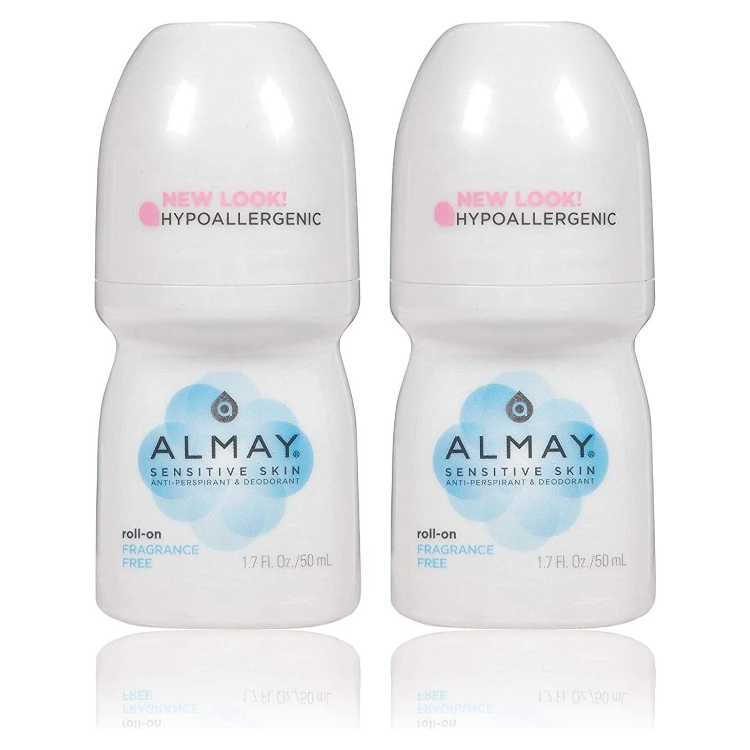 Antitranspirante Roll-On Almay Piel Sensible 100 ml (Paquete de 2)