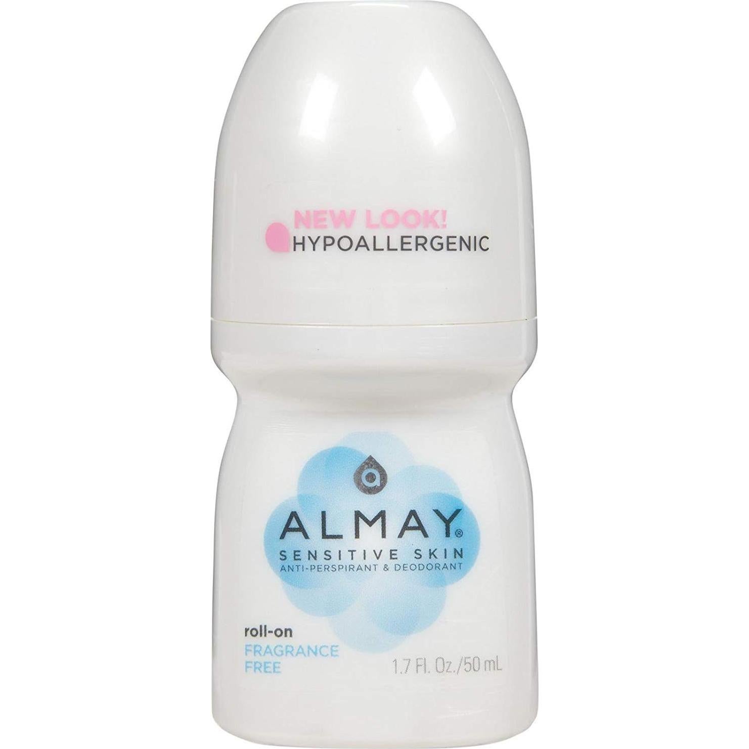 Antitranspirante Roll-On Almay Piel Sensible 100 ml (Paquete de 2)