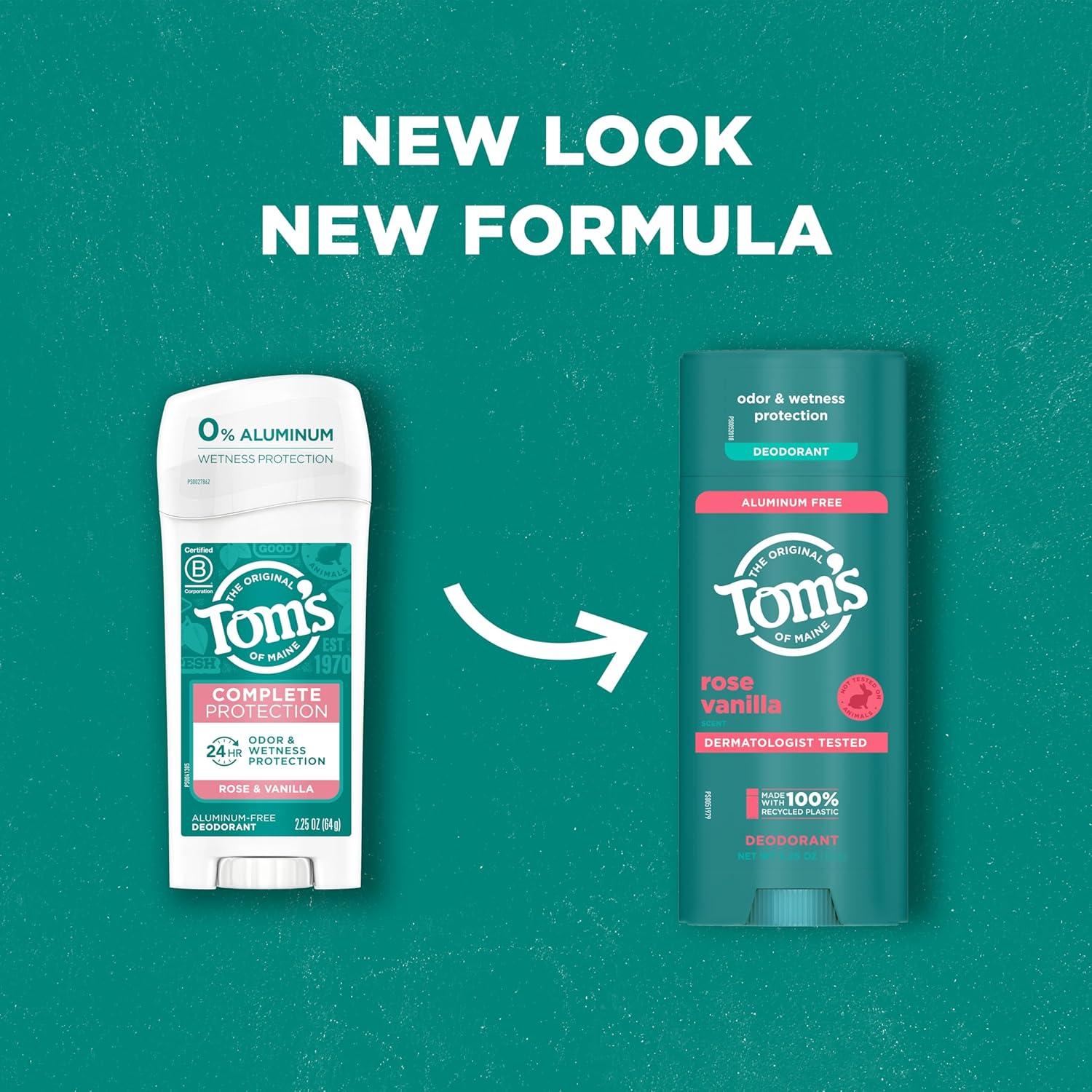 Desodorante Natural Tom's of Maine Rosa Vainilla 92.1 g Sin Aluminio