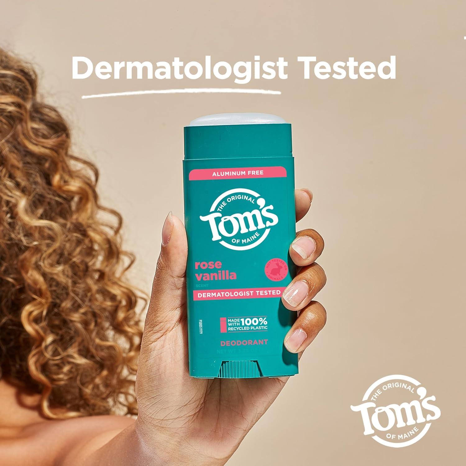 Desodorante Natural Tom's of Maine Rosa Vainilla 92.1 g Sin Aluminio