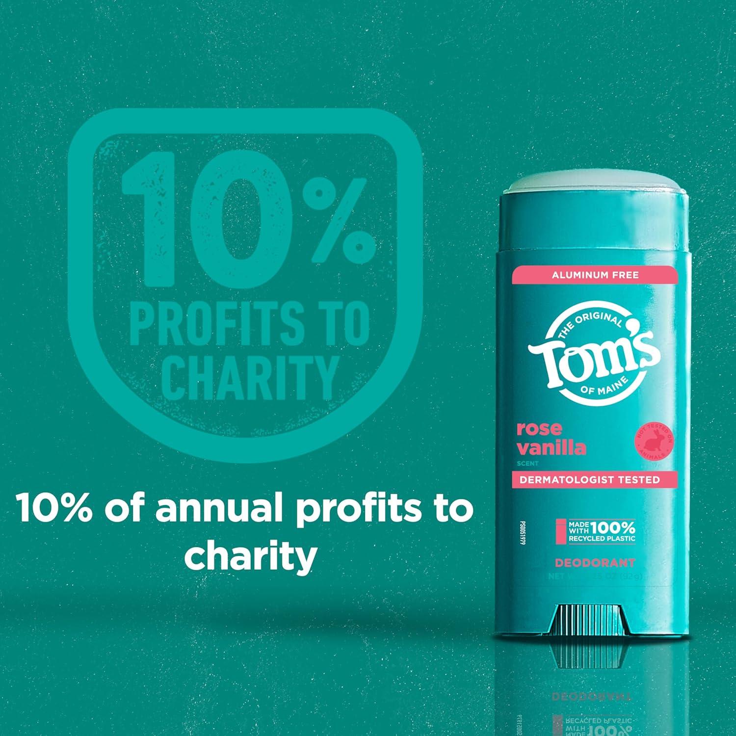 Desodorante Natural Tom's of Maine Rosa Vainilla 92.1 g Sin Aluminio