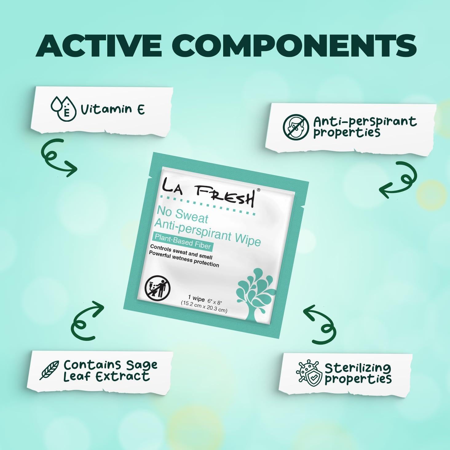 Toallitas Desodorantes La Fresh Travel Lite - 50 Unidades