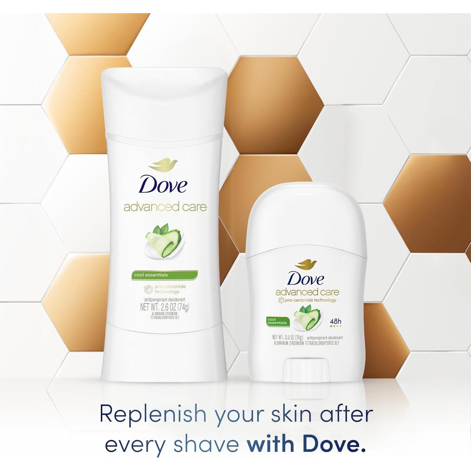 Desodorante Antitranspirante Dove 2-Pack + Mini 14g - Té Verde