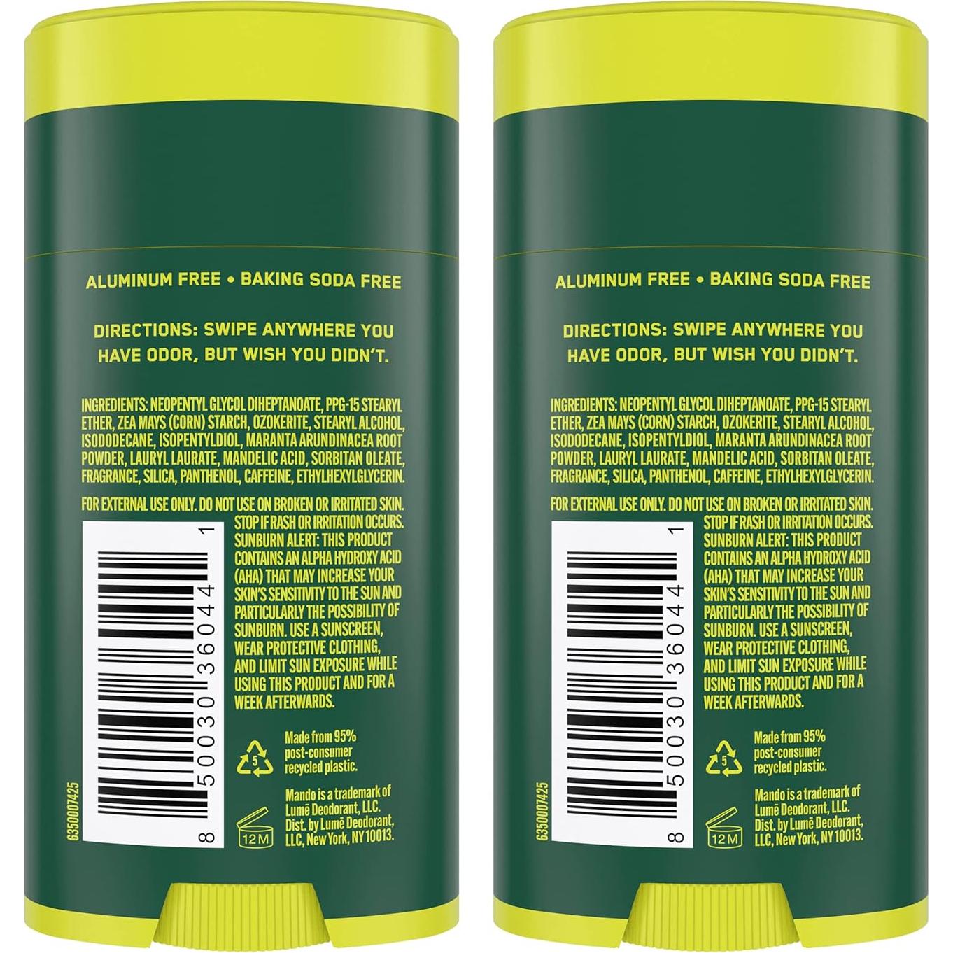 Desodorante Corporal Mando para Hombres - 74g - Control 72h