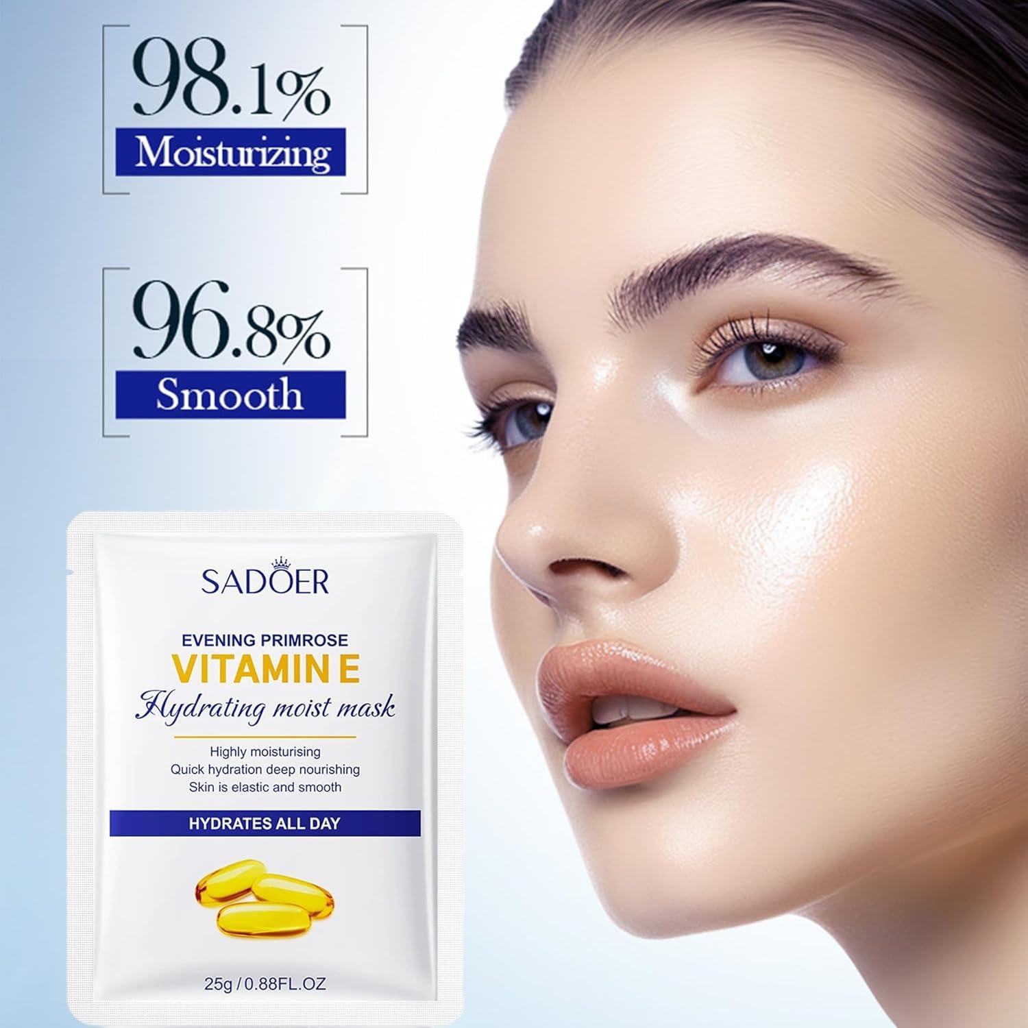 55 Mascarillas Faciales Hidratantes Meleell para Piel Sensible