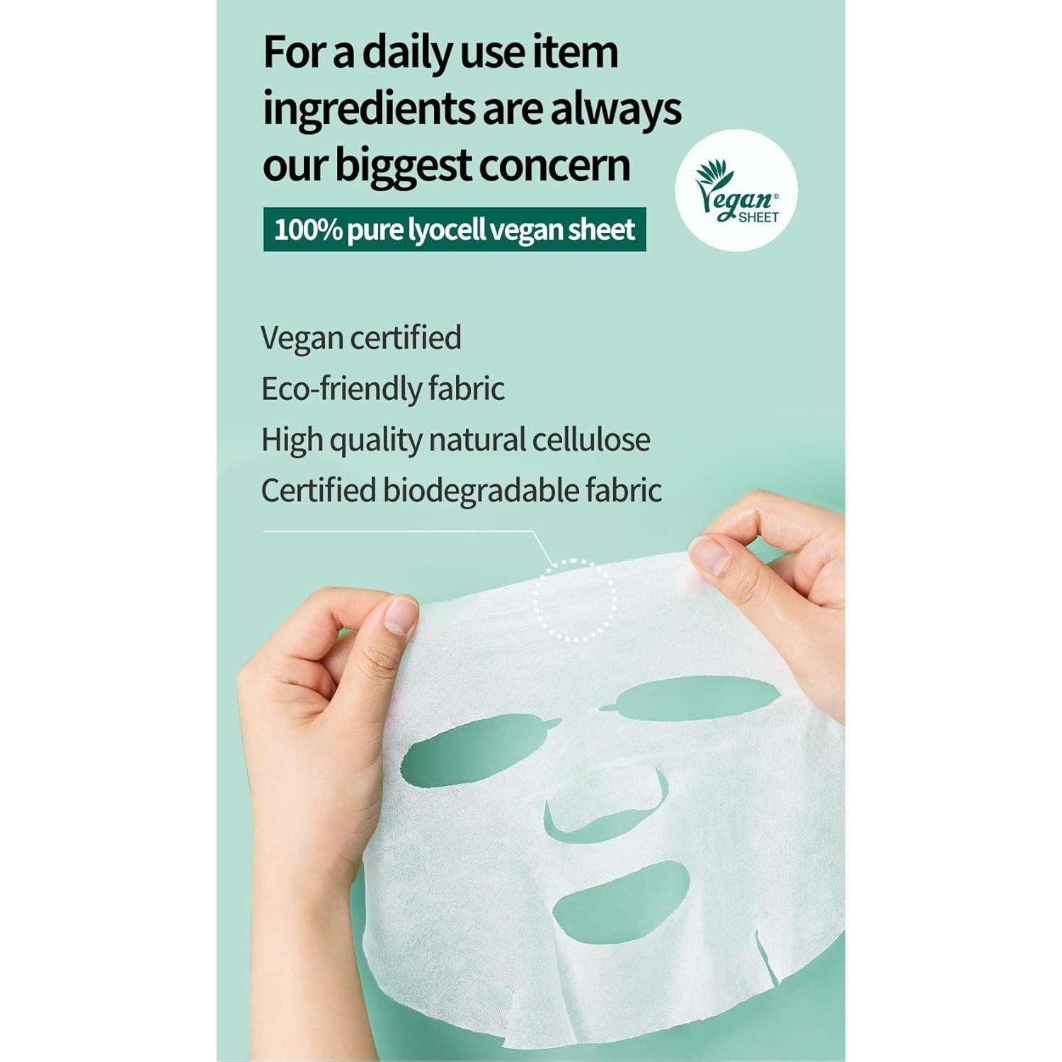 COSNORI Máscara Diaria Vegana Cica & Vita - 30 Hojas 348ml