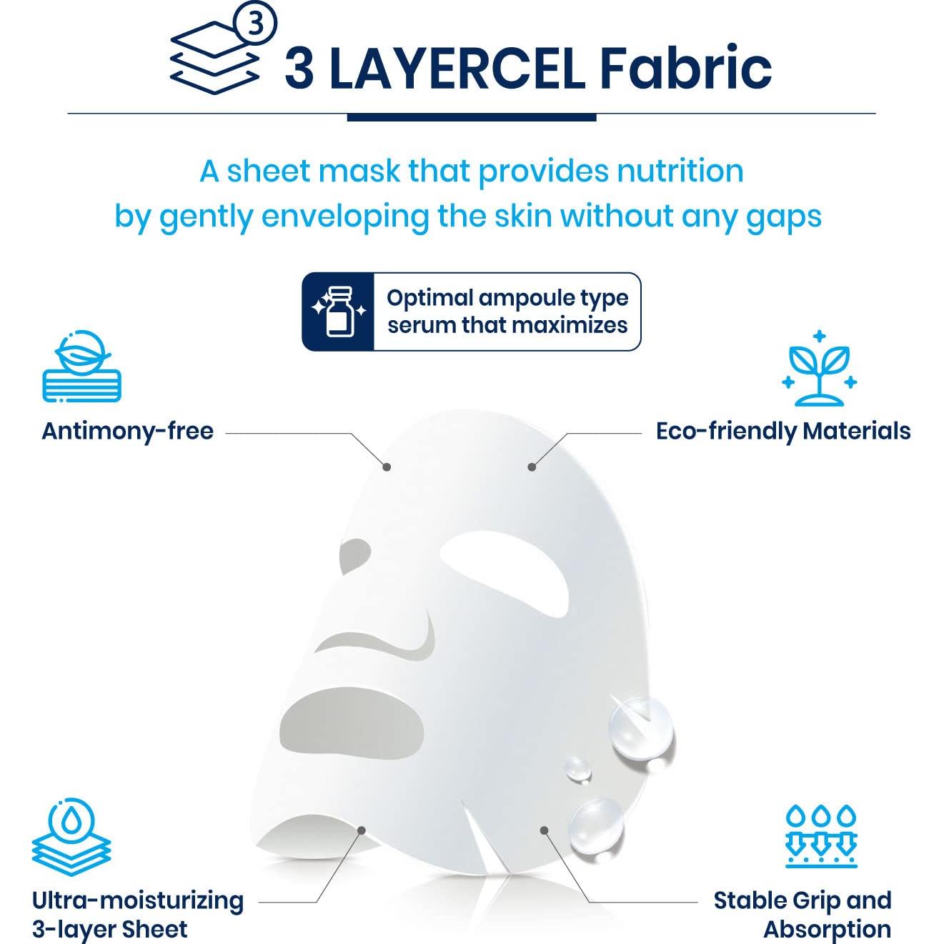 Mascarilla Facial Hidratante Vaseline 10 Unidades - Hidratación y Barrera Cutánea