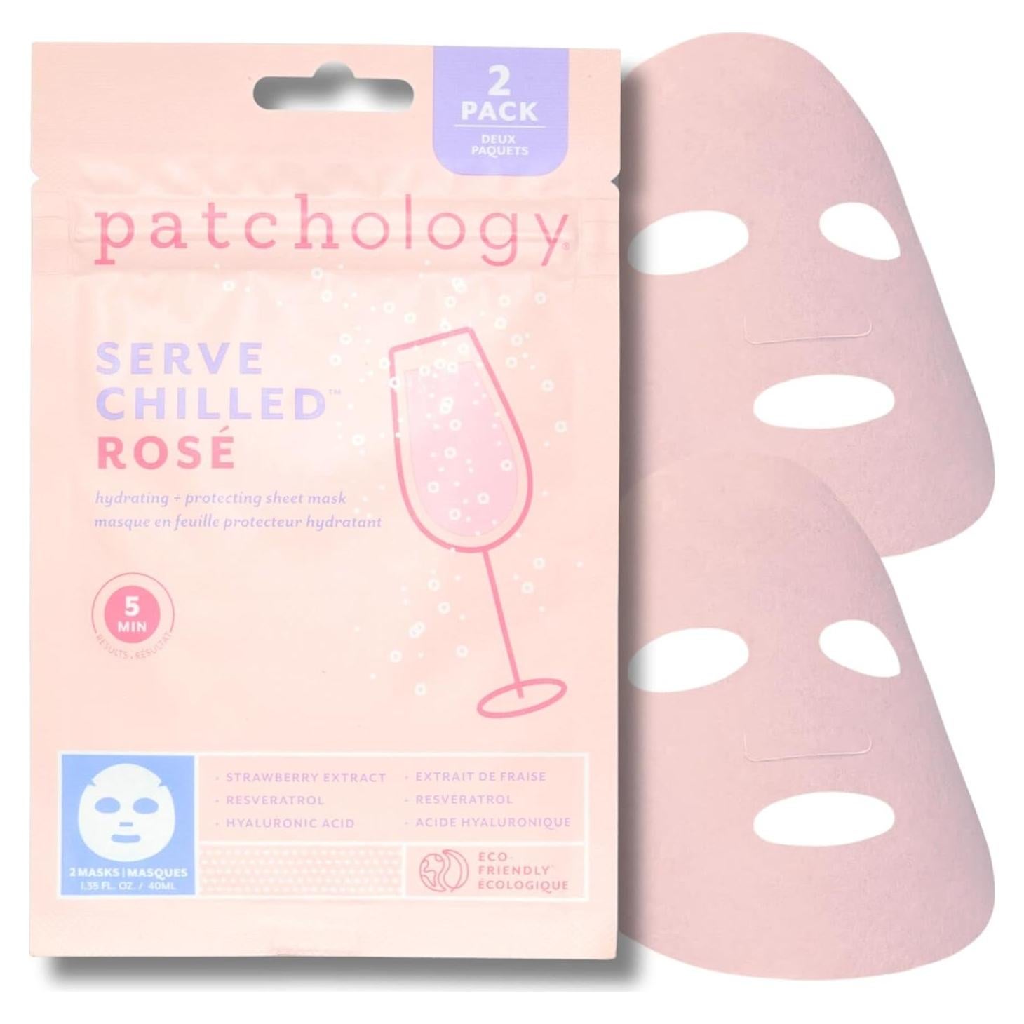 Mascarilla Facial Hidratante Patchology con Ácido Hialurónico - 2 Pares