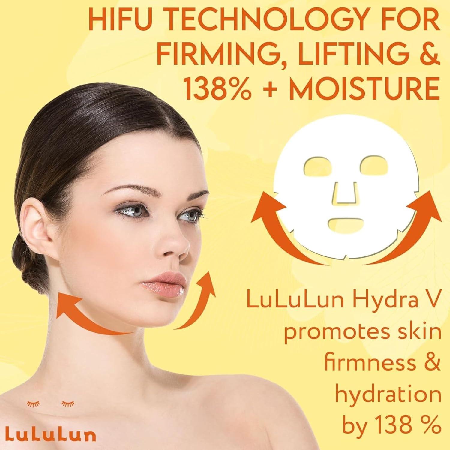 Mascarilla Facial Lululun HYDRA V 28 Hojas Vitamina C y Hierbas